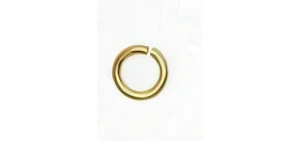 Satin Hamilton Gold Open Jump Rings 4mm 21 Gauge (20 Pieces)