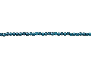 Czech Glass 2mm Steel Blue Round Glass Pearl Bead Strand by Starman Czech Glass 2mm Steel Blue Round Glass Pearl Bead Strand by Starman