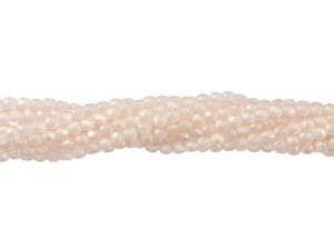 Czech Glass 2mm Sueded Gold Rosaline Fire-Polish Bead Strand by Starman Czech Glass 2mm Sueded Gold Rosaline Fire-Polish Bead Strand by Starman