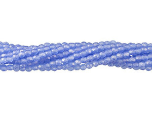 Czech Glass 2mm Sueded Gold Sapphire Fire-Polish Bead Strand by Starman Czech Glass 2mm Sueded Gold Sapphire Fire-Polish Bead Strand by Starman