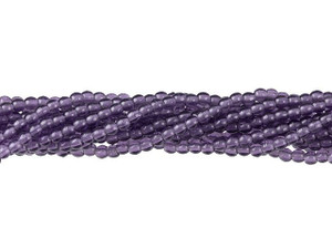 Czech Glass 2mm Tanzanite Round Bead Strand by Starman Czech Glass 2mm Tanzanite Round Bead Strand by Starman