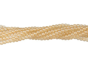 Czech Glass 2mm Transparent Champagne Luster Round Bead Strand by Starman Czech Glass 2mm Transparent Champagne Luster Round Bead Strand by Starman