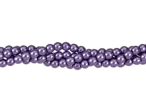 Czech Glass 3mm ColorTrends Saturated Metallic Crocus Petal Round Bead Strand (100pc Strand) by Starman Czech Glass 3mm ColorTrends Saturated Metallic Crocus Petal Round Bead Strand (100pc Strand) by Starman