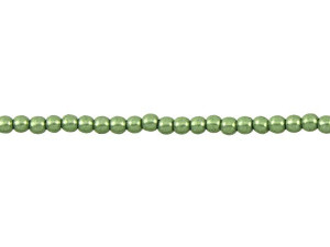 Czech Glass 3mm ColorTrends Saturated Metallic Greenery Round Bead Strand by Starman Czech Glass 3mm ColorTrends Saturated Metallic Greenery Round Bead Strand by Starman