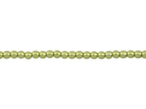 Czech Glass 3mm ColorTrends Saturated Metallic Primrose Yellow Round Bead Strand by Starman Czech Glass 3mm ColorTrends Saturated Metallic Primrose Yellow Round Bead Strand by Starman