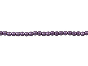 Czech Glass 3mm ColorTrends Saturated Metallic Tawny Port Round Bead Strand by Starman Czech Glass 3mm ColorTrends Saturated Metallic Tawny Port Round Bead Strand by Starman