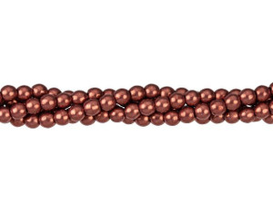 Czech Glass 3mm ColorTrends Saturated Metallic Valiant Poppy Round Bead Strand (100pc Strand) by Starman Czech Glass 3mm ColorTrends Saturated Metallic Valiant Poppy Round Bead Strand (100pc Strand) by Starman