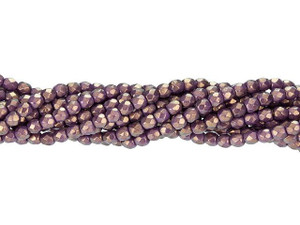 Czech Glass 3mm Halo Ethereal - Regal Fire-Polish Bead Strand by Starman Czech Glass 3mm Halo Ethereal - Regal Fire-Polish Bead Strand by Starman