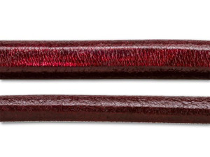Regaliz 10 x 6mm Bordeaux Oval Leather by the Inch Regaliz 10 x 6mm Bordeaux Oval Leather by the Inch
