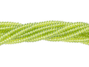 Czech Glass 3mm Luster Olivine Rondelle Bead Strand by Starman Czech Glass 3mm Luster Olivine Rondelle Bead Strand by Starman
