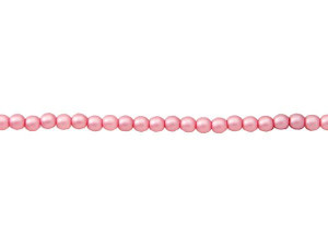 Czech Glass 3mm Matte Flamingo Round Glass Pearl Bead Strand by Starman Czech Glass 3mm Matte Flamingo Round Glass Pearl Bead Strand by Starman