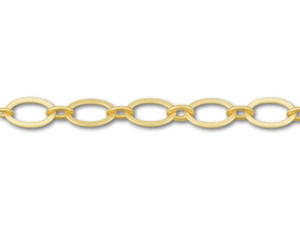 3mm Antique Brass Double Link Rolo Chain by the Foot