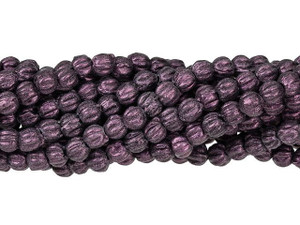 Czech Glass 3mm Metallic Suede Pink Melon Bead Strand by Starman Czech Glass 3mm Metallic Suede Pink Melon Bead Strand by Starman