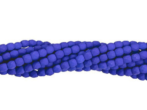 Czech Glass 3mm Neon Blue Fire-Polish Bead Strand by Starman Czech Glass 3mm Neon Blue Fire-Polish Bead Strand by Starman