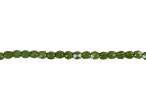Peridot / Olive Green Transparent Rondelle / Tyre Faceted Crystal Beads 2848965772988