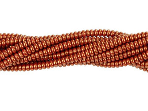 Czech Glass 3mm Opaque Red Patina Rondelle Bead Strand by Starman Czech Glass 3mm Opaque Red Patina Rondelle Bead Strand by Starman