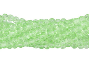 Czech Glass 3mm Peridot Melon Bead Strand by Starman Czech Glass 3mm Peridot Melon Bead Strand by Starman
