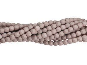 Czech Glass 3mm Saturated Mushroom Fire-Polish Bead Strand by Starman Czech Glass 3mm Saturated Mushroom Fire-Polish Bead Strand by Starman