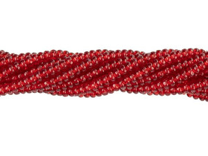 Czech Glass 3mm Siam Ruby Rondelle Bead Strand by Starman Czech Glass 3mm Siam Ruby Rondelle Bead Strand by Starman