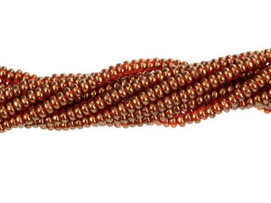 Czech Glass 3mm Sunset Maple Rondelle Bead Strand by Starman Czech Glass 3mm Sunset Maple Rondelle Bead Strand by Starman