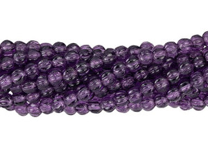 Czech Glass 3mm Tanzanite Melon Bead Strand by Starman Czech Glass 3mm Tanzanite Melon Bead Strand by Starman