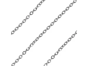 Stainless Steel 0.75mm Cable Chain by the Foot