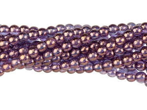 Czech Glass 4mm Bronze Illusion Round Bead Strand by Starman Czech Glass 4mm Bronze Illusion Round Bead Strand by Starman