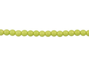 Czech Glass 4mm ColorTrends Pacifica Honeydew Round Bead Strand by Starman Czech Glass 4mm ColorTrends Pacifica Honeydew Round Bead Strand by Starman