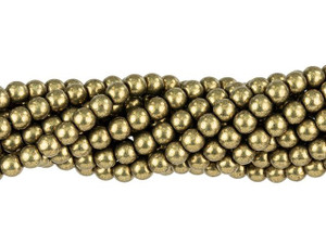 Czech Glass 4mm ColorTrends Saturated Metallic Emperador Round Bead Strand by Starman Czech Glass 4mm ColorTrends Saturated Metallic Emperador Round Bead Strand by Starman