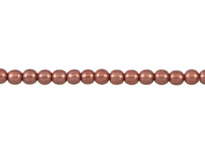 Czech Glass 4mm ColorTrends Saturated Metallic Grenadine Round Bead Strand by Starman Czech Glass 4mm ColorTrends Saturated Metallic Grenadine Round Bead Strand by Starman
