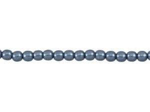 Czech Glass 4mm ColorTrends Saturated Metallic Neutral Gray Round Bead Strand by Starman Czech Glass 4mm ColorTrends Saturated Metallic Neutral Gray Round Bead Strand by Starman