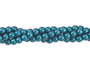 Czech Glass 4mm ColorTrends Saturated Metallic Quetzal Green Round Bead Strand (100pc Strand) by Starman Czech Glass 4mm ColorTrends Saturated Metallic Quetzal Green Round Bead Strand (100pc Strand) by Starman