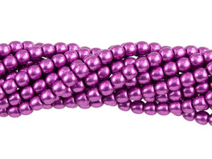 Czech Glass 4mm ColorTrends Saturated Metallic Spring Crocus Round Bead Strand by Starman Czech Glass 4mm ColorTrends Saturated Metallic Spring Crocus Round Bead Strand by Starman
