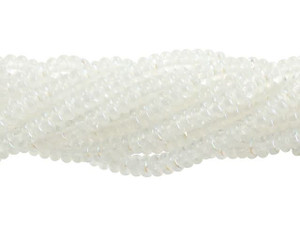 Czech Glass 4mm Crystal AB Rondelle Bead Strand by Starman
