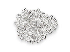 Sterling Silver 2 x 2mm Crimp Tube - Heavy (250 Pieces) Sterling Silver 2 x 2mm Crimp Tube - Heavy (250 Pieces)