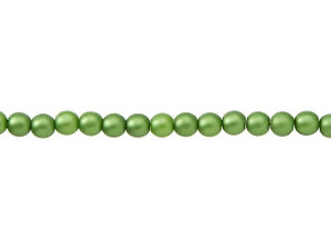 Czech Glass 4mm Matte Olive Round Glass Pearl Bead Strand by Starman Czech Glass 4mm Matte Olive Round Glass Pearl Bead Strand by Starman