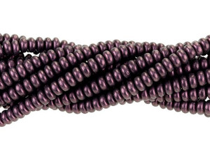 Czech Glass 4mm Metallic Suede Pink Rondelle Bead Strand by Starman Czech Glass 4mm Metallic Suede Pink Rondelle Bead Strand by Starman