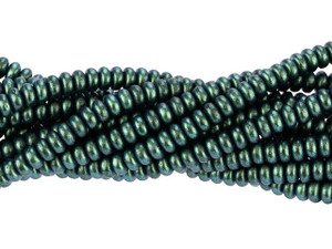 Czech Glass 4mm Polychrome Aqua Teal Rondelle Bead Strand by Starman Czech Glass 4mm Polychrome Aqua Teal Rondelle Bead Strand by Starman