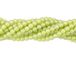 Czech Glass 4mm Sueded Gold Olivine Round Bead Strand by Starman Czech Glass 4mm Sueded Gold Olivine Round Bead Strand by Starman