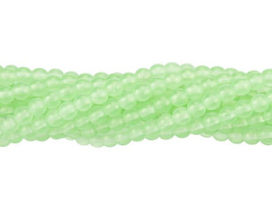 Czech Glass 4mm Sueded Gold Peridot Round Bead Strand by Starman Czech Glass 4mm Sueded Gold Peridot Round Bead Strand by Starman