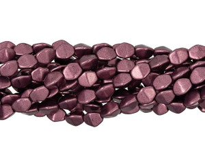 Czech Glass 5 x 3mm ColorTrends Saturated Metallic Red Pear Pinch Bead (50pc Strand) by Starman Czech Glass 5 x 3mm ColorTrends Saturated Metallic Red Pear Pinch Bead (50pc Strand) by Starman