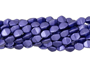 Czech Glass 5 x 3mm ColorTrends Saturated Metallic Ultra Violet Pinch Bead (50pc Strand) by Starman Czech Glass 5 x 3mm ColorTrends Saturated Metallic Ultra Violet Pinch Bead (50pc Strand) by Starman
