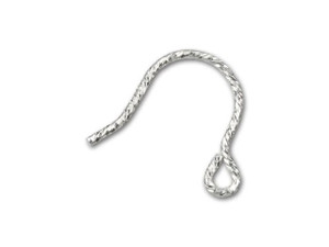 Sterling Silver Sparkle Earwire (1 Pair) Sterling Silver Sparkle Earwire (1 Pair)