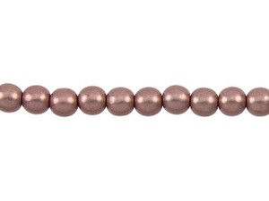 Czech Glass 6mm ColorTrends Saturated Metallic Autumn Maple Round Bead Strand by Starman Czech Glass 6mm ColorTrends Saturated Metallic Autumn Maple Round Bead Strand by Starman