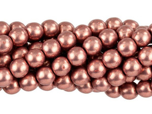 Czech Glass 6mm ColorTrends Saturated Metallic Blooming Dahlia Round Bead Strand by Starman Czech Glass 6mm ColorTrends Saturated Metallic Blooming Dahlia Round Bead Strand by Starman