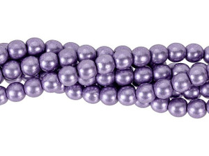 Czech Glass 6mm ColorTrends Saturated Metallic Crocus Petal Round Bead Strand (50pc Strand) by Starman Czech Glass 6mm ColorTrends Saturated Metallic Crocus Petal Round Bead Strand (50pc Strand) by Starman