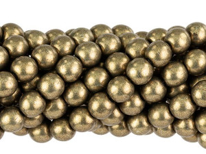 Czech Glass 6mm ColorTrends Saturated Metallic Emperador Round Bead Strand by Starman Czech Glass 6mm ColorTrends Saturated Metallic Emperador Round Bead Strand by Starman