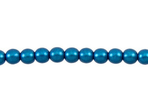 Czech Glass 6mm ColorTrends Saturated Metallic Marina Round Bead Strand by Starman Czech Glass 6mm ColorTrends Saturated Metallic Marina Round Bead Strand by Starman