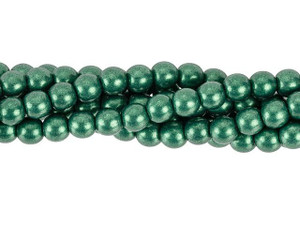 Czech Glass 6mm ColorTrends Saturated Metallic Martini Olive Round Bead Strand (50pc Strand) by Starman Czech Glass 6mm ColorTrends Saturated Metallic Martini Olive Round Bead Strand (50pc Strand) by Starman
