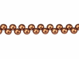 Czech Glass 6mm ColorTrends Saturated Metallic Potter's Clay Top-Drilled Round Bead Strand by Starman Czech Glass 6mm ColorTrends Saturated Metallic Potter's Clay Top-Drilled Round Bead Strand by Starman